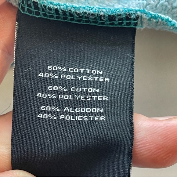 DC shoe hoodie sweater men'sMedium teal blue  skate y2k - Picture 8 of 8